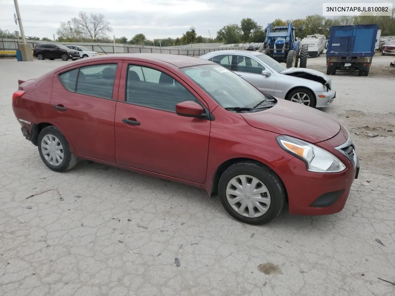 2018 Nissan Versa S VIN: 3N1CN7AP8JL810082 Lot: 75847804