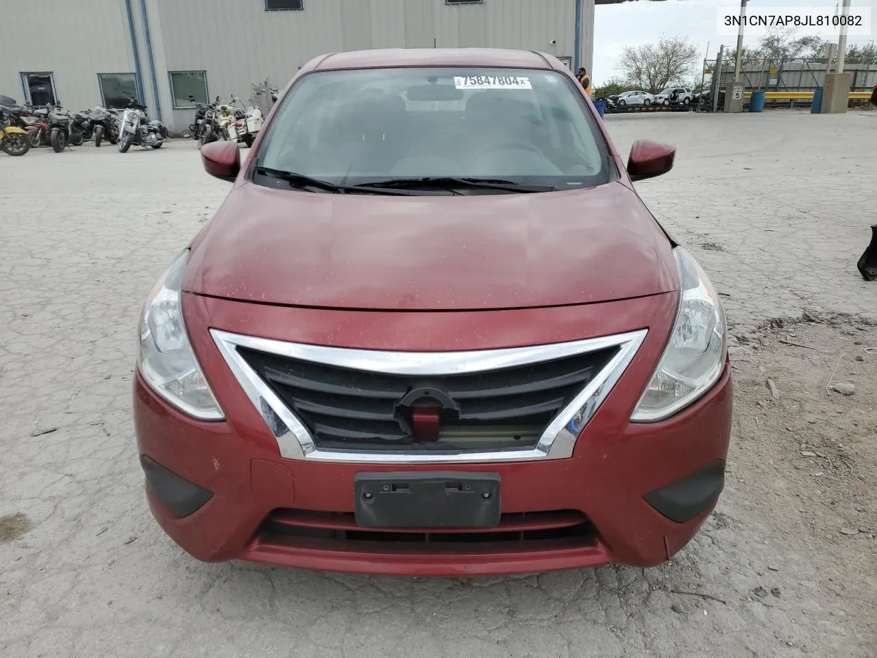 2018 Nissan Versa S VIN: 3N1CN7AP8JL810082 Lot: 75847804