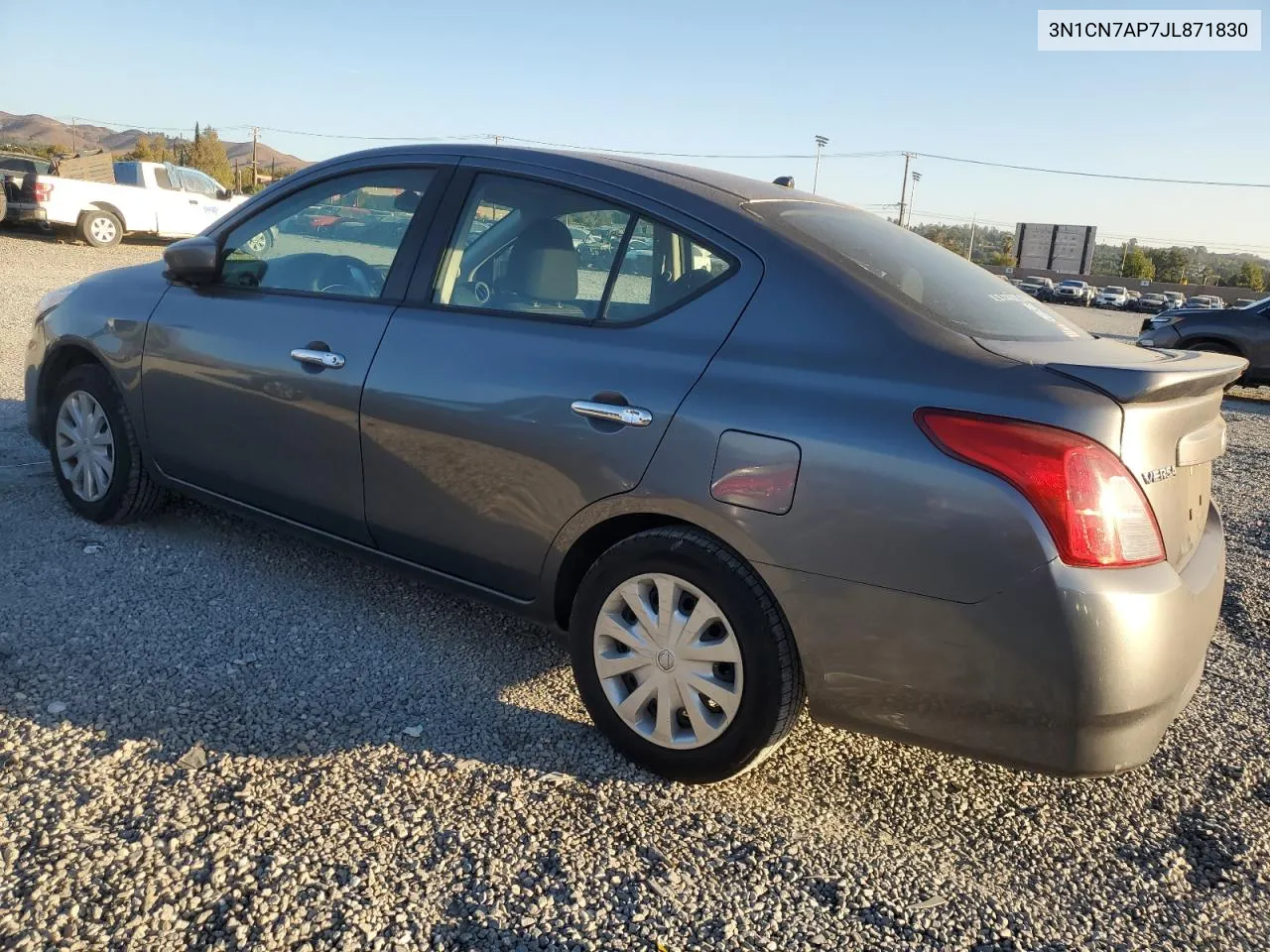 3N1CN7AP7JL871830 2018 Nissan Versa S