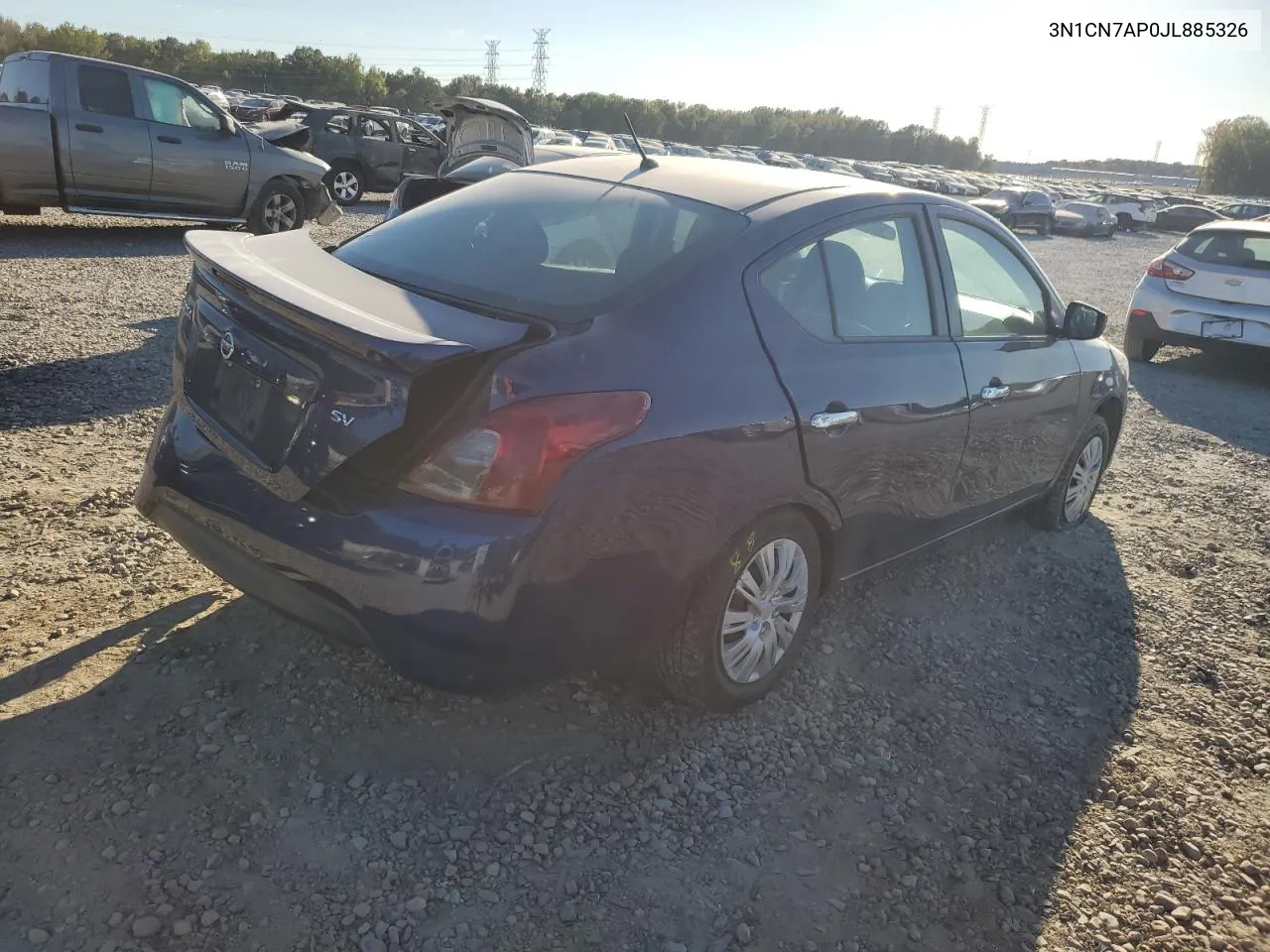 2018 Nissan Versa S VIN: 3N1CN7AP0JL885326 Lot: 75962564