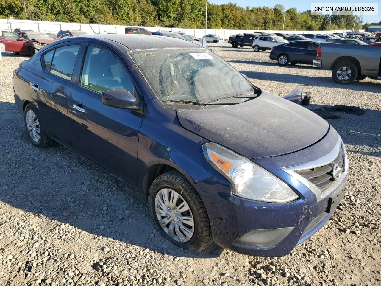 2018 Nissan Versa S VIN: 3N1CN7AP0JL885326 Lot: 75962564