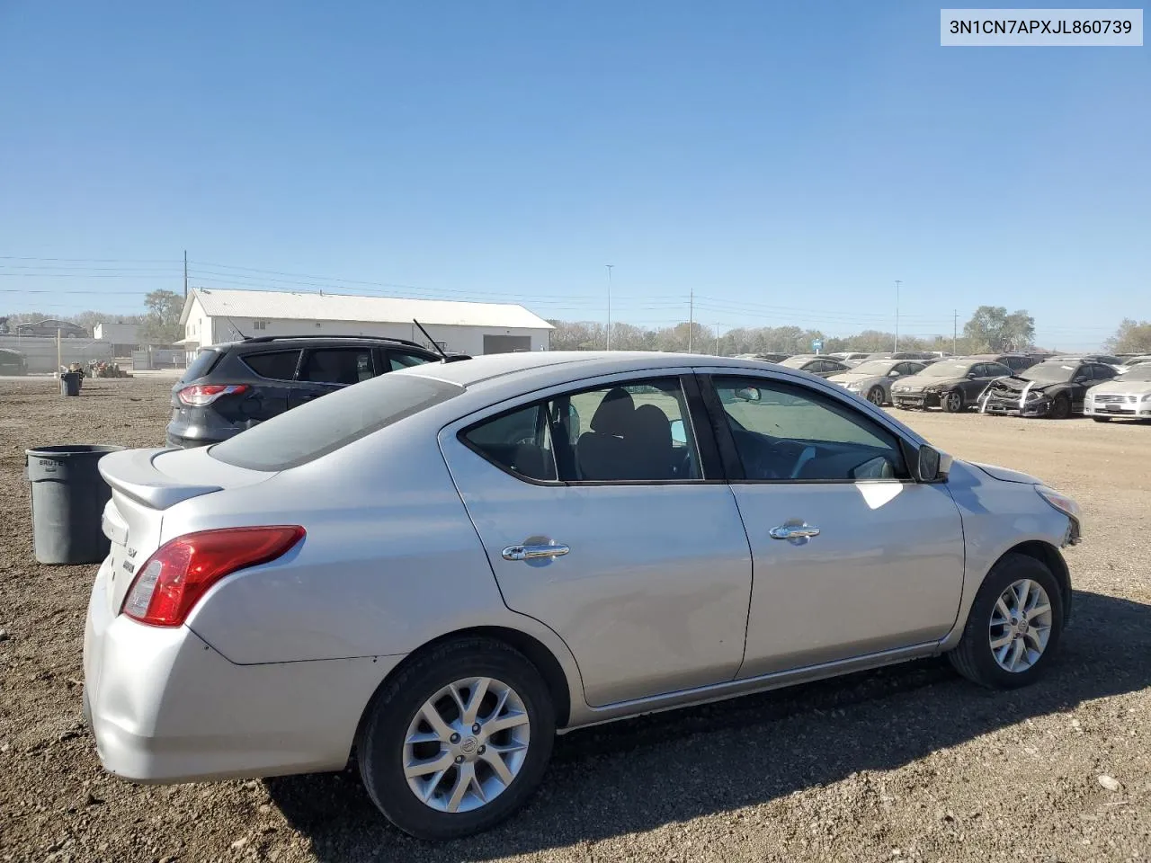 2018 Nissan Versa S VIN: 3N1CN7APXJL860739 Lot: 76346284