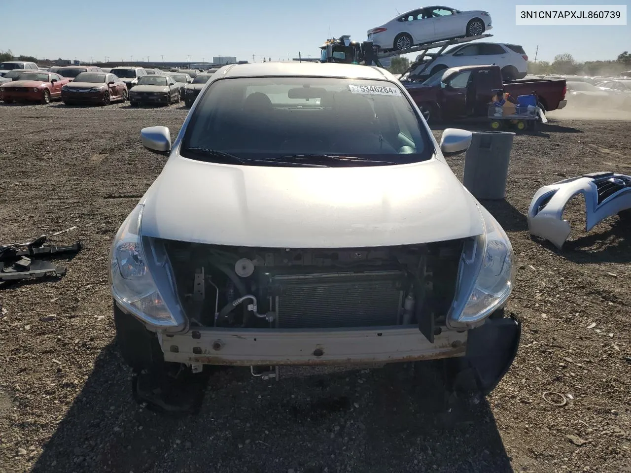 2018 Nissan Versa S VIN: 3N1CN7APXJL860739 Lot: 76346284