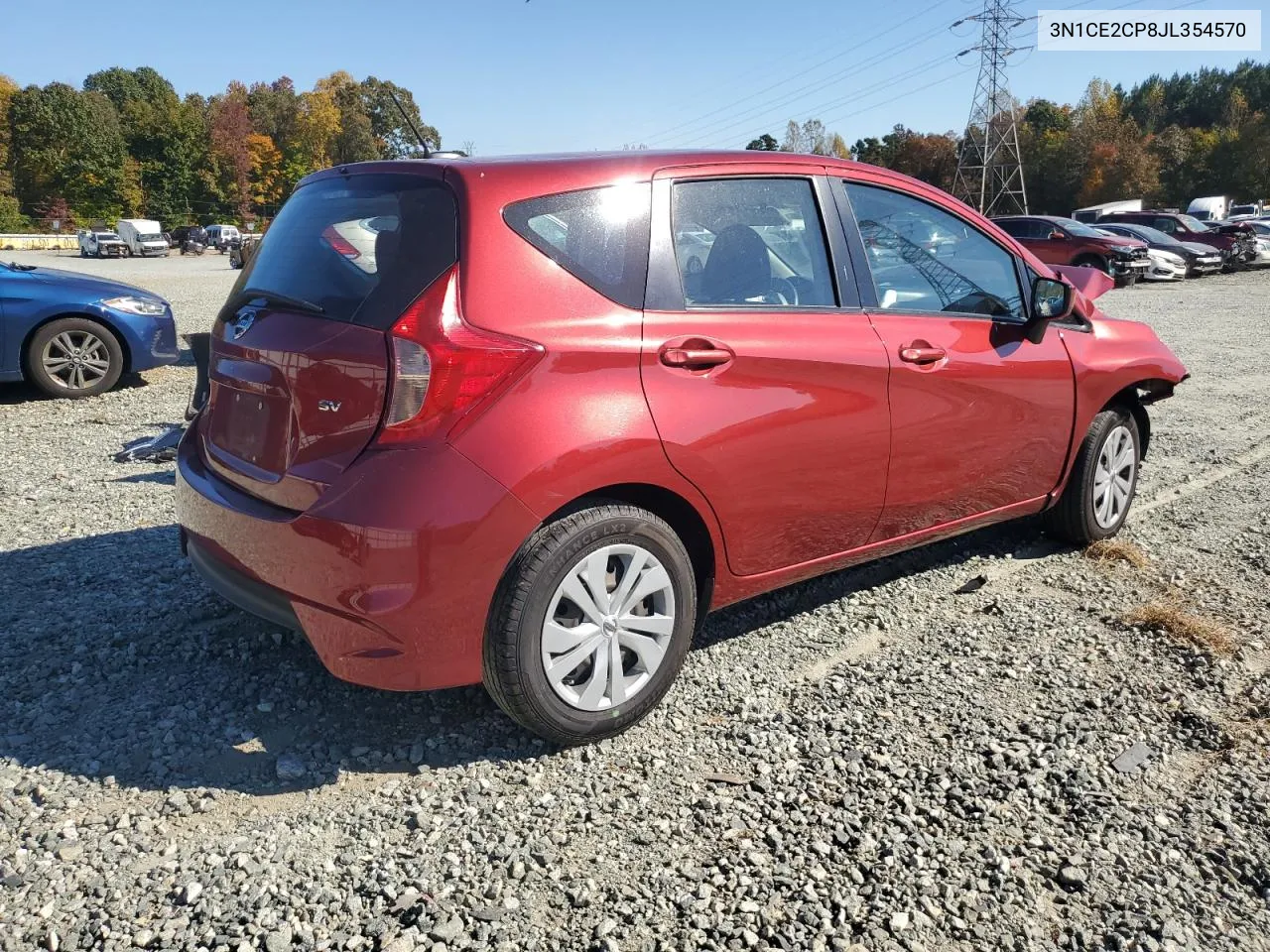 2018 Nissan Versa Note S VIN: 3N1CE2CP8JL354570 Lot: 77023724