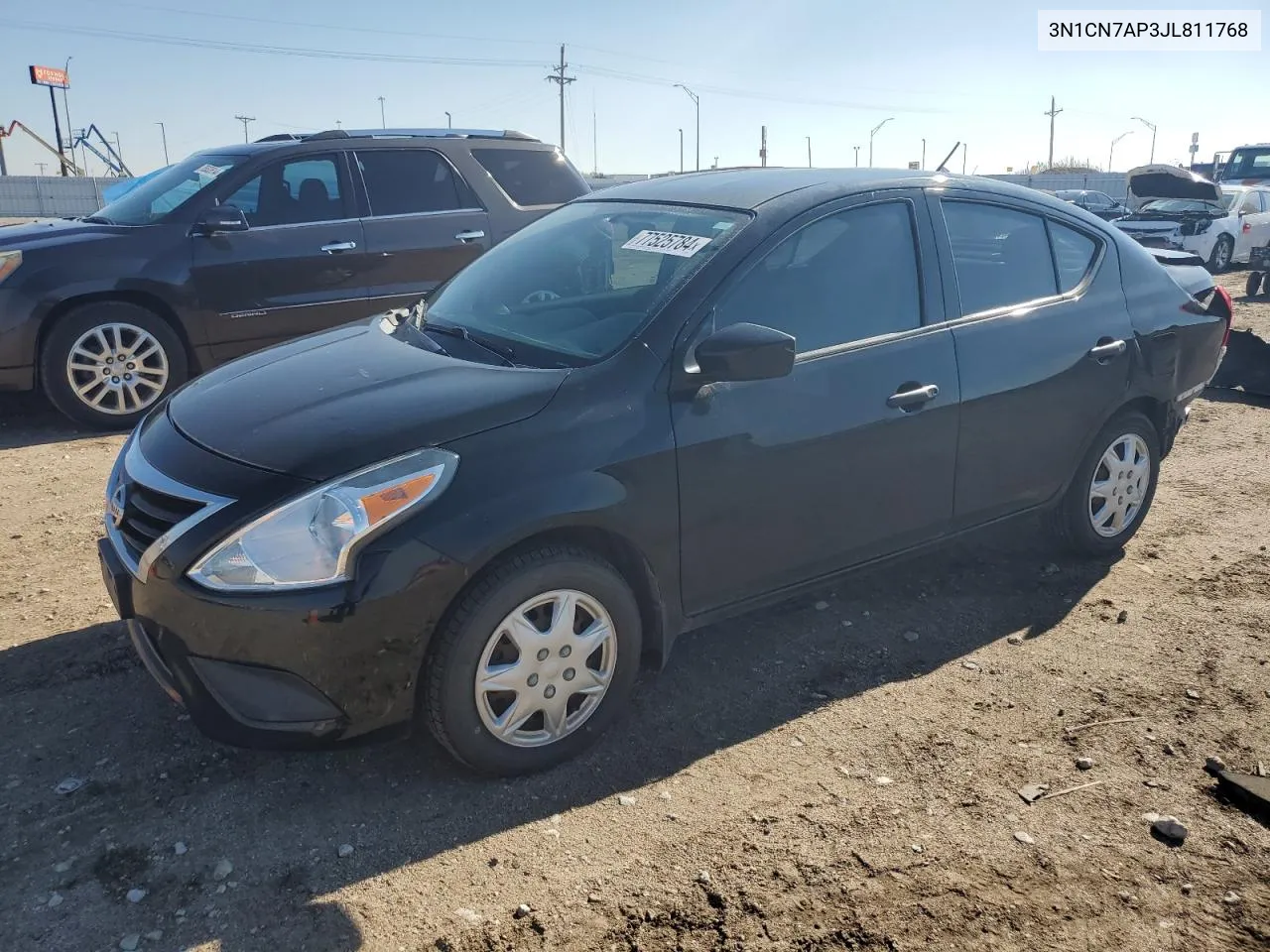 2018 Nissan Versa S VIN: 3N1CN7AP3JL811768 Lot: 77525784