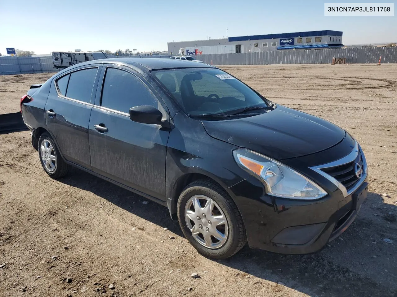 2018 Nissan Versa S VIN: 3N1CN7AP3JL811768 Lot: 77525784