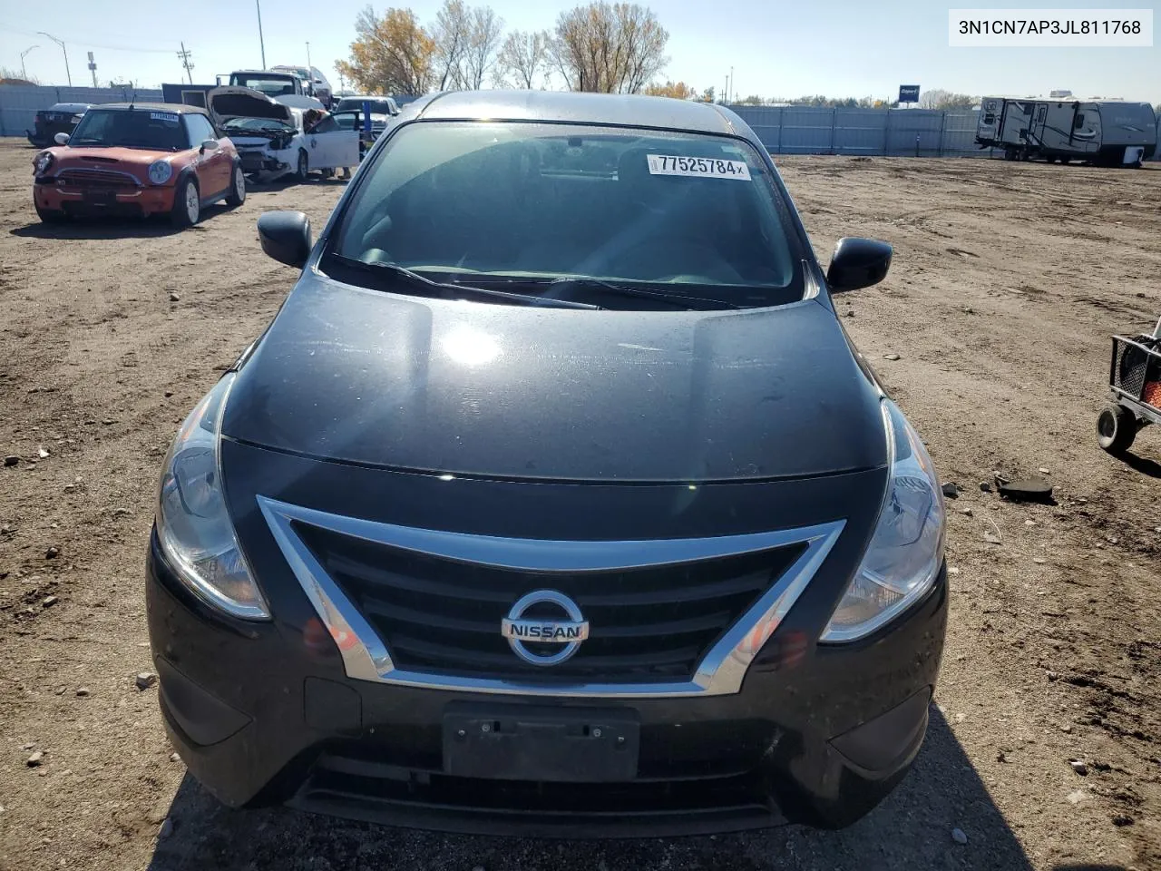 2018 Nissan Versa S VIN: 3N1CN7AP3JL811768 Lot: 77525784