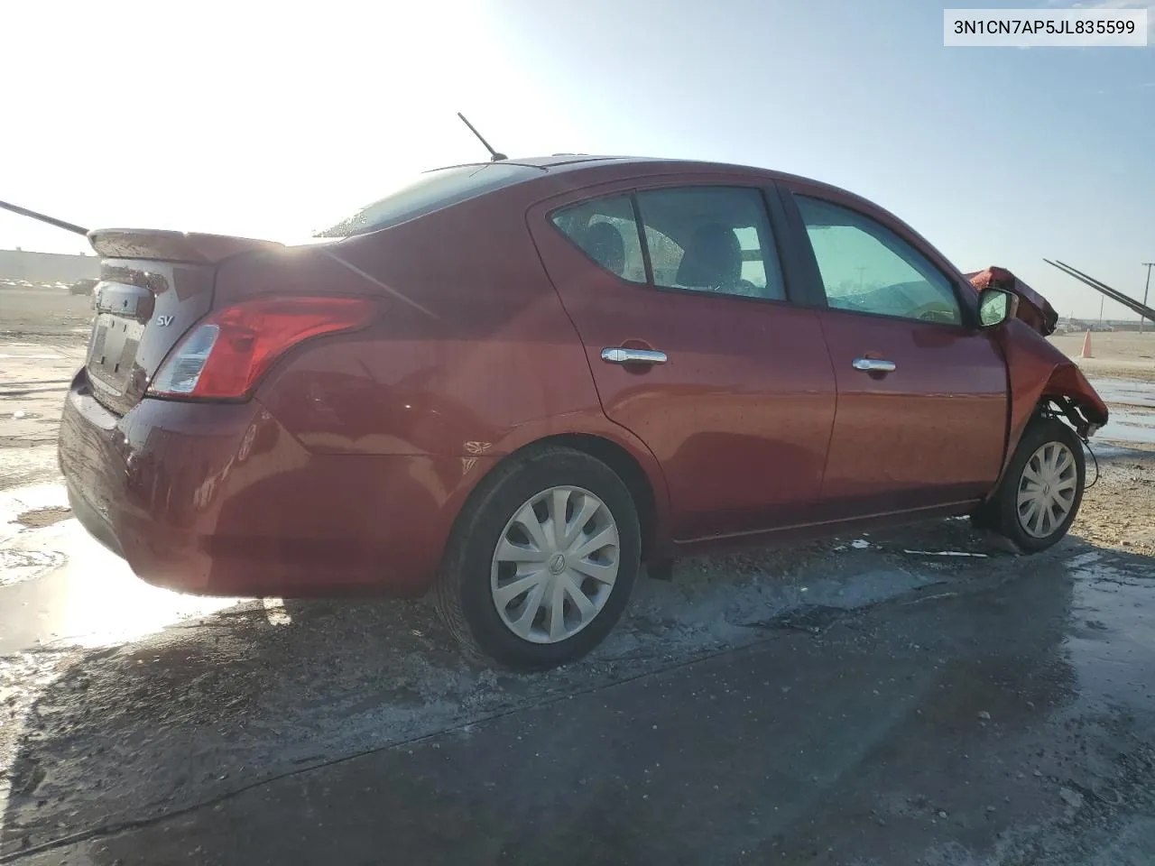 2018 Nissan Versa S VIN: 3N1CN7AP5JL835599 Lot: 78730214