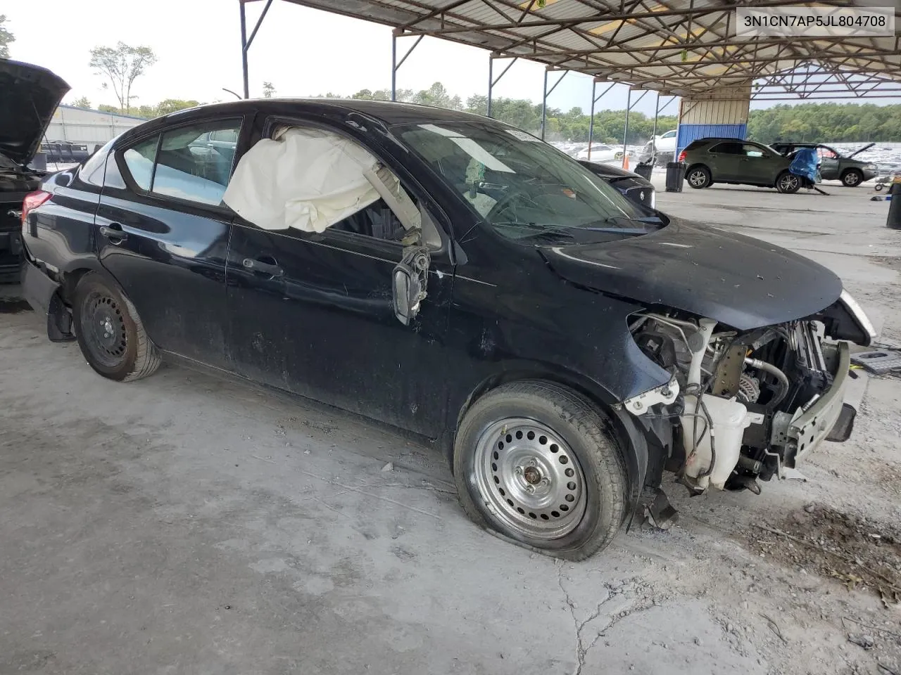 2018 Nissan Versa S VIN: 3N1CN7AP5JL804708 Lot: 78730834