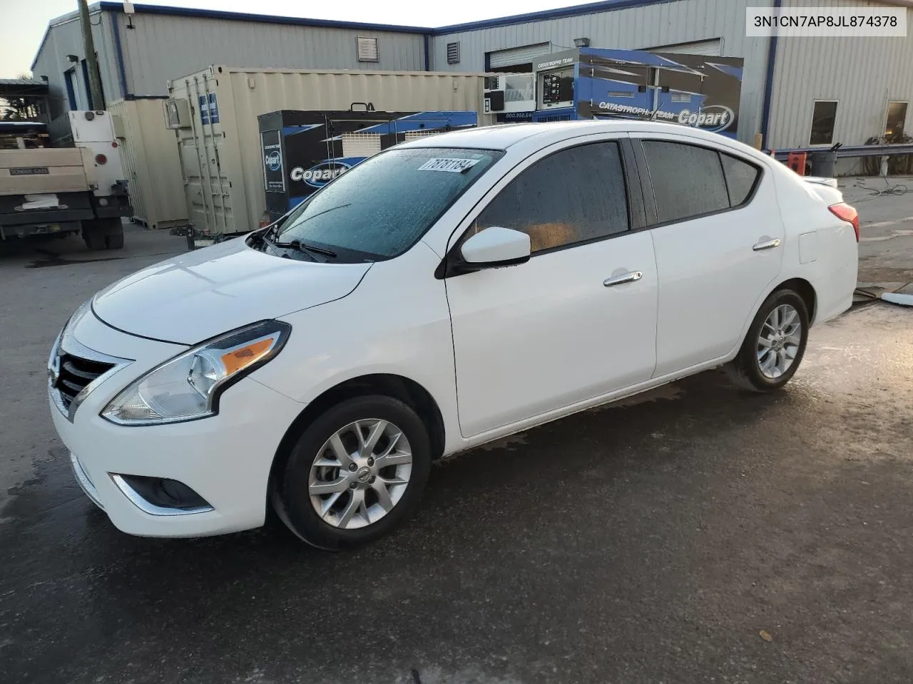 2018 Nissan Versa S VIN: 3N1CN7AP8JL874378 Lot: 78781184