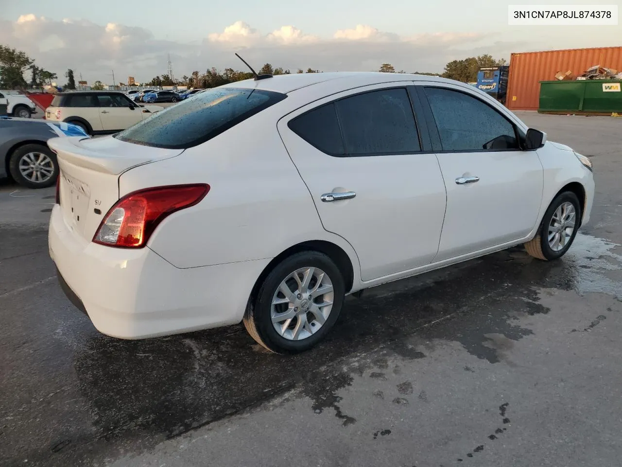 2018 Nissan Versa S VIN: 3N1CN7AP8JL874378 Lot: 78781184