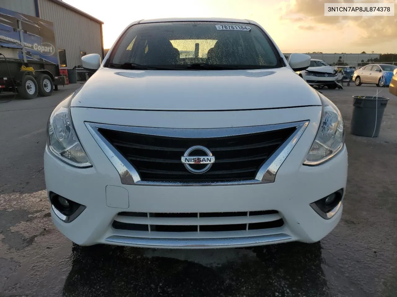 2018 Nissan Versa S VIN: 3N1CN7AP8JL874378 Lot: 78781184