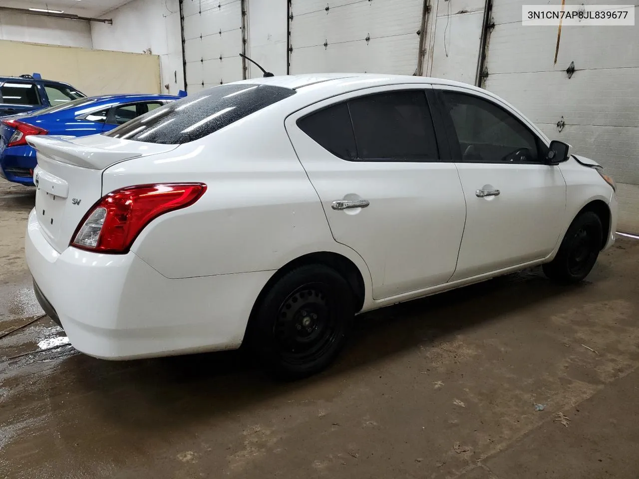 2018 Nissan Versa S VIN: 3N1CN7AP8JL839677 Lot: 78982164