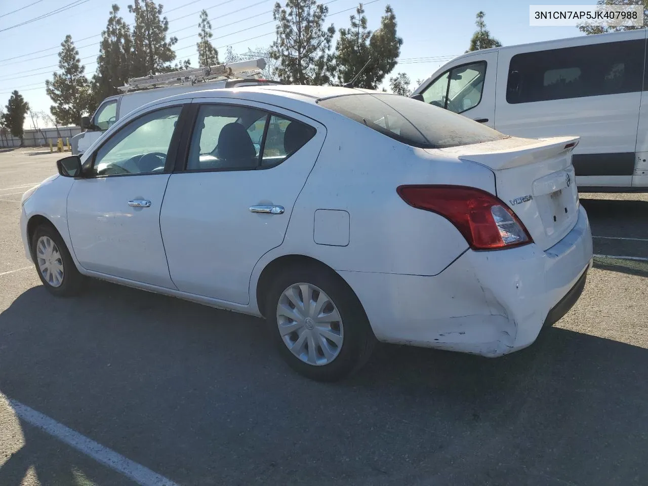 2018 Nissan Versa S VIN: 3N1CN7AP5JK407988 Lot: 79660254