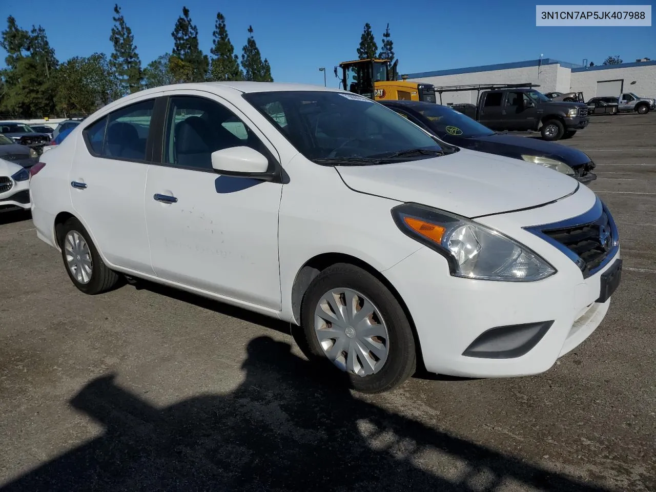 2018 Nissan Versa S VIN: 3N1CN7AP5JK407988 Lot: 79660254