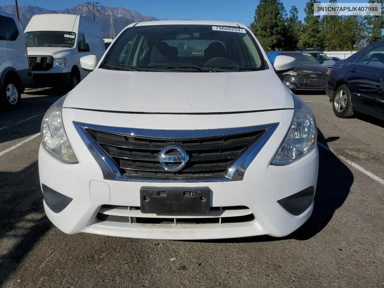 2018 Nissan Versa S VIN: 3N1CN7AP5JK407988 Lot: 79660254