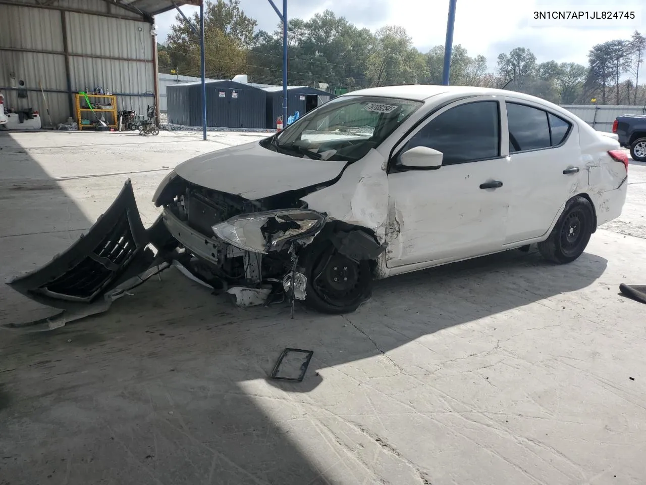 2018 Nissan Versa S VIN: 3N1CN7AP1JL824745 Lot: 79708254