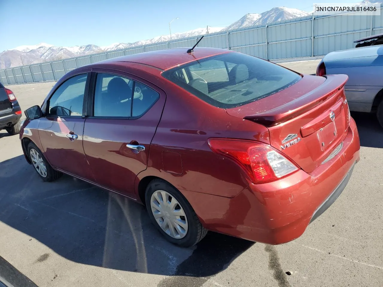 2018 Nissan Versa S VIN: 3N1CN7AP3JL816436 Lot: 79942184