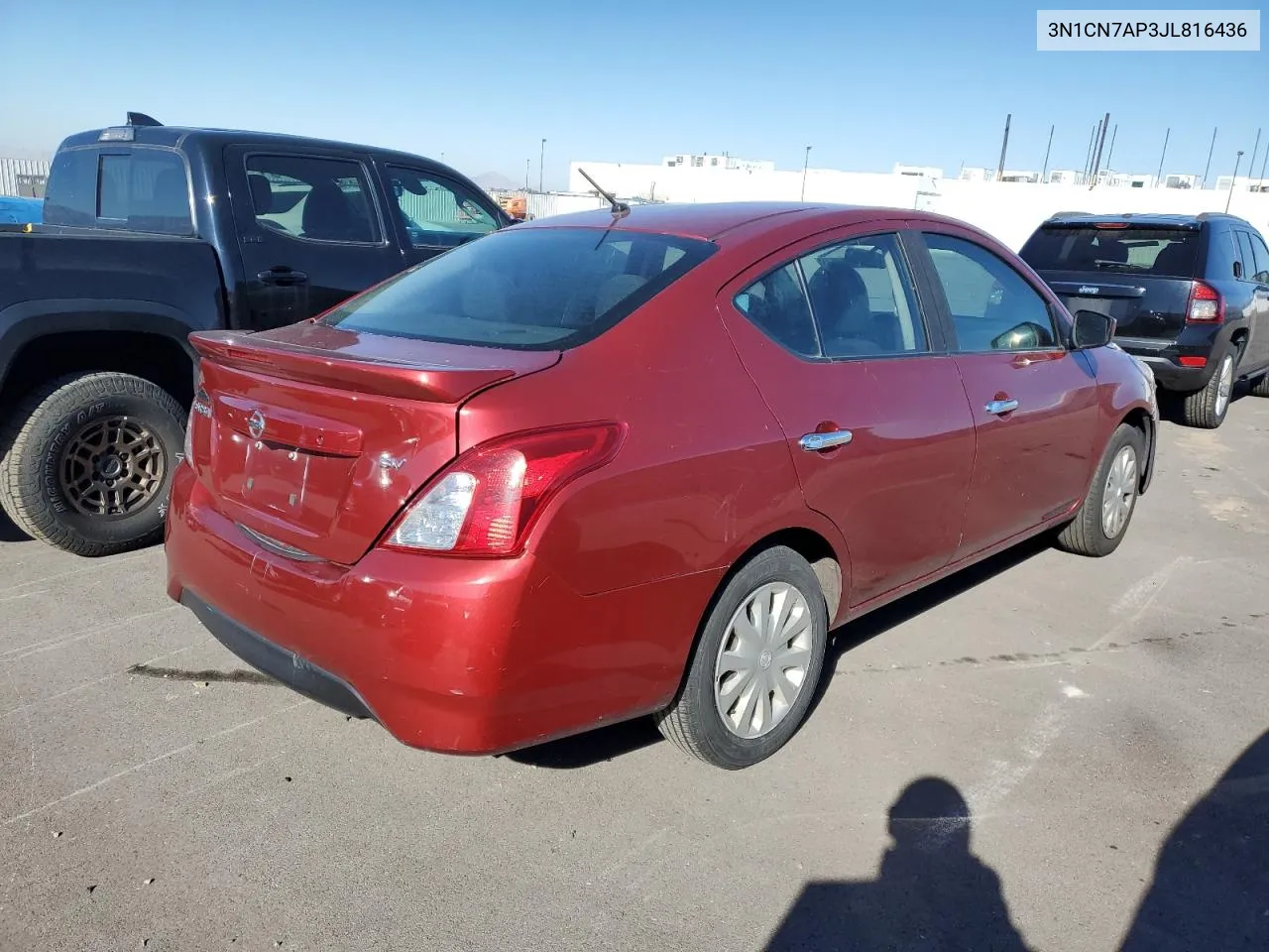 2018 Nissan Versa S VIN: 3N1CN7AP3JL816436 Lot: 79942184