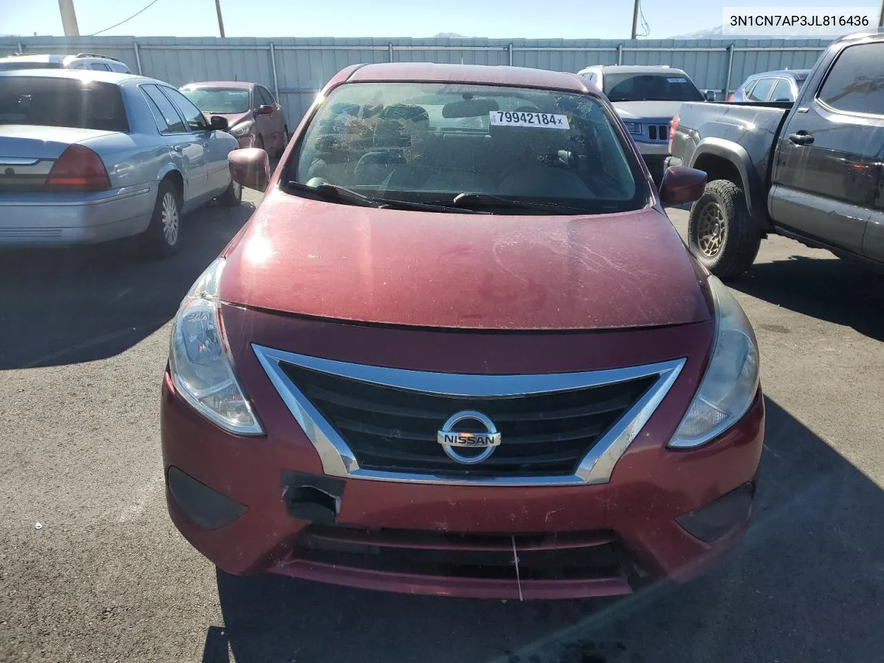 2018 Nissan Versa S VIN: 3N1CN7AP3JL816436 Lot: 79942184