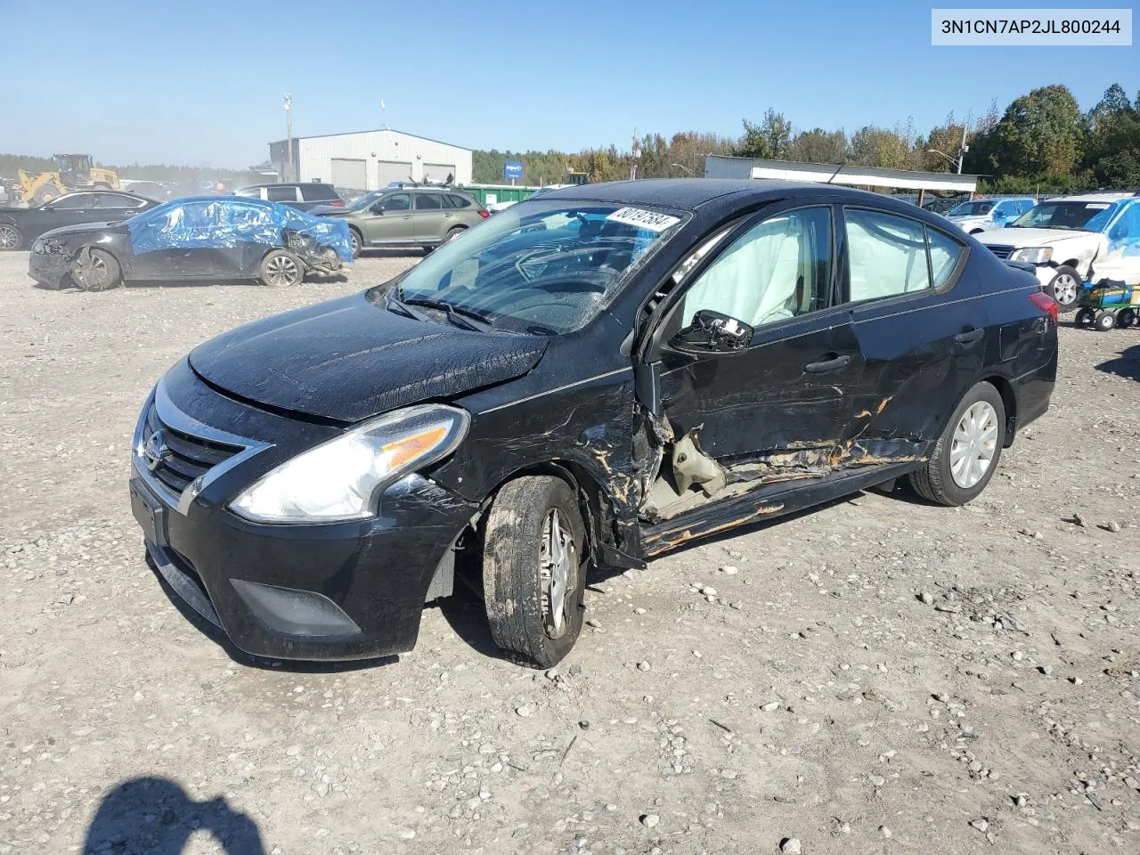 2018 Nissan Versa S VIN: 3N1CN7AP2JL800244 Lot: 80197584