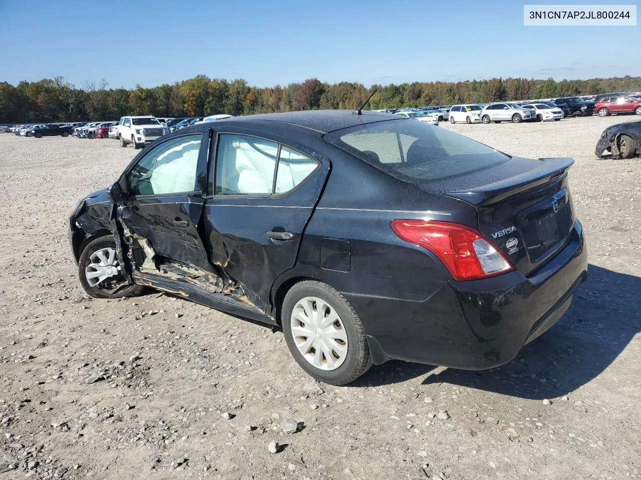 2018 Nissan Versa S VIN: 3N1CN7AP2JL800244 Lot: 80197584