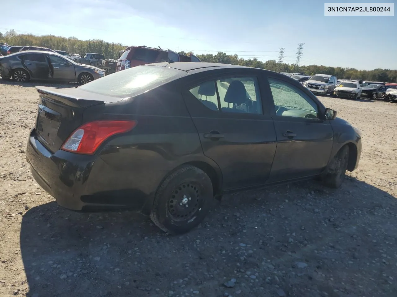 2018 Nissan Versa S VIN: 3N1CN7AP2JL800244 Lot: 80197584