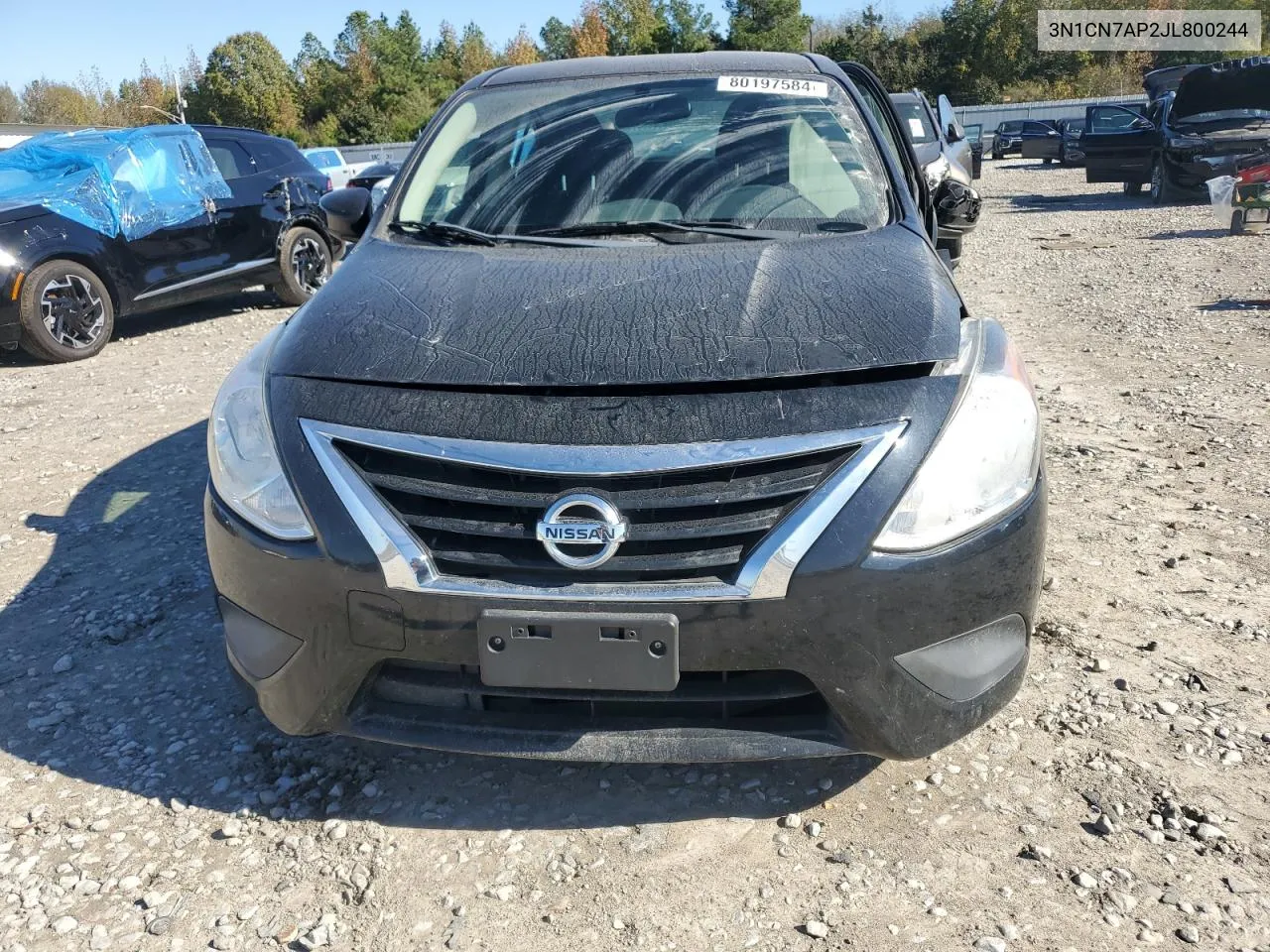 2018 Nissan Versa S VIN: 3N1CN7AP2JL800244 Lot: 80197584