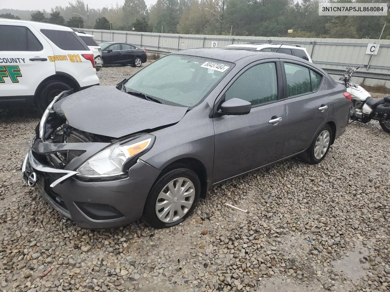 2018 Nissan Versa S VIN: 3N1CN7AP5JL868084 Lot: 80457484