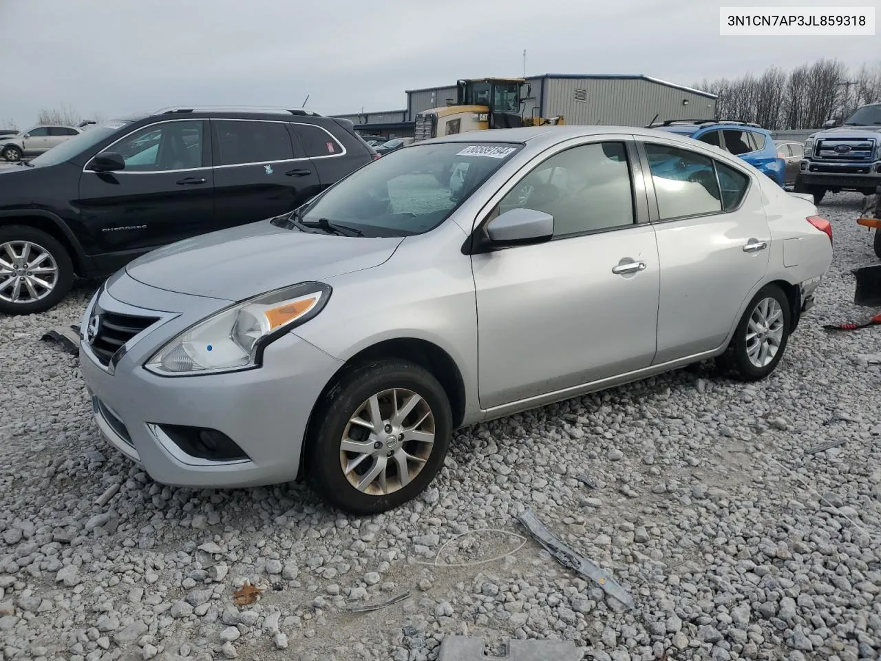 2018 Nissan Versa S VIN: 3N1CN7AP3JL859318 Lot: 80589194