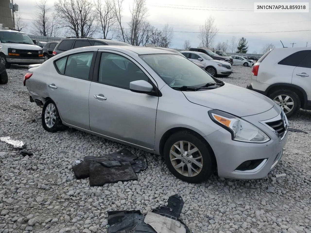 2018 Nissan Versa S VIN: 3N1CN7AP3JL859318 Lot: 80589194