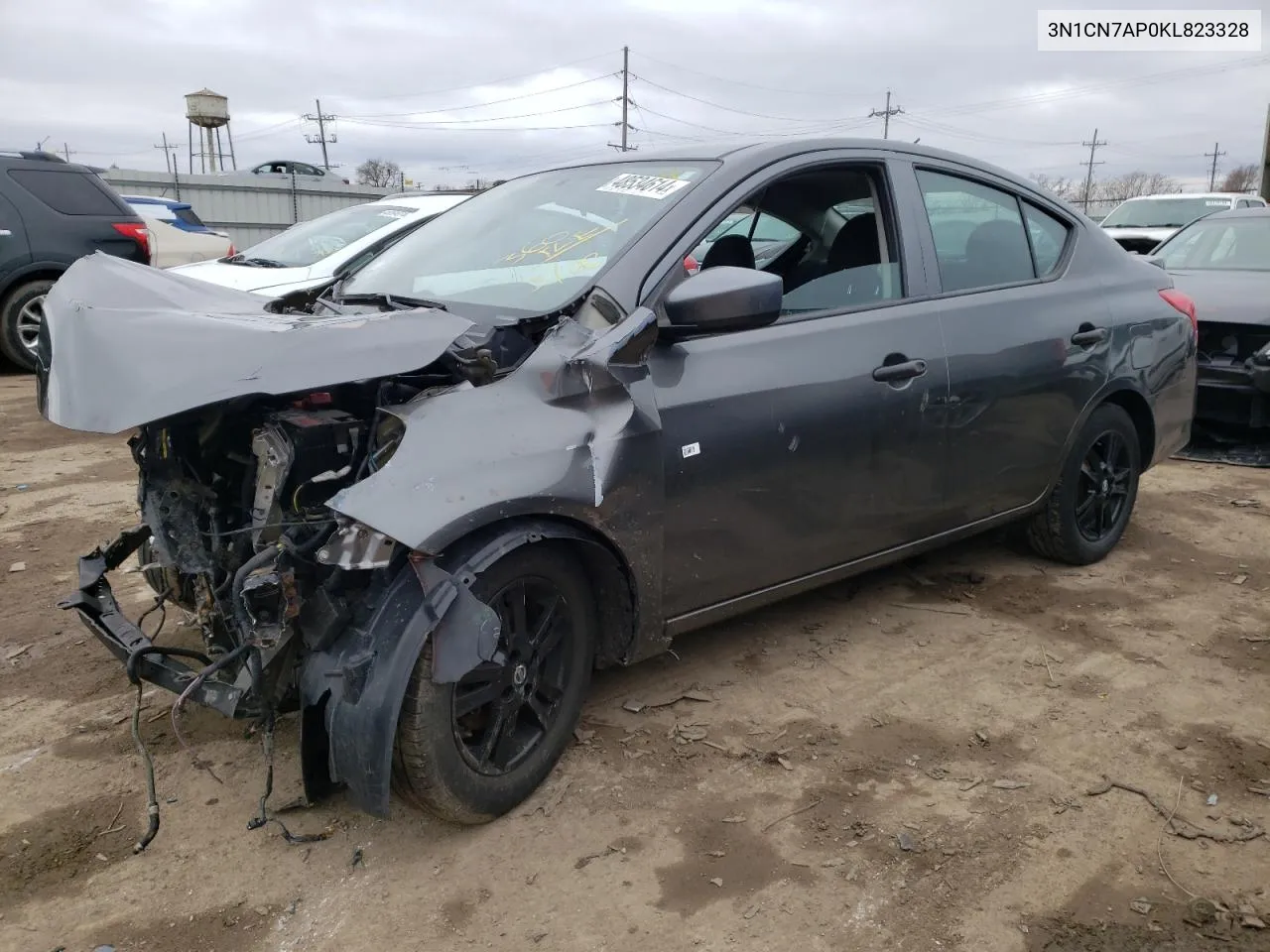 2019 Nissan Versa S VIN: 3N1CN7AP0KL823328 Lot: 48534614