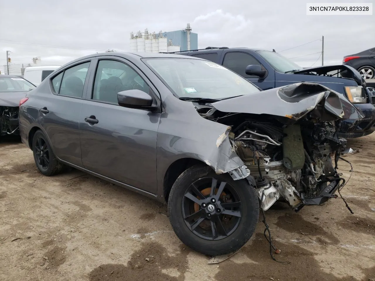 2019 Nissan Versa S VIN: 3N1CN7AP0KL823328 Lot: 48534614