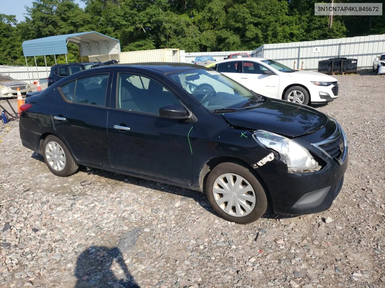 2019 Nissan Versa S VIN: 3N1CN7AP4KL845672 Lot: 57312394