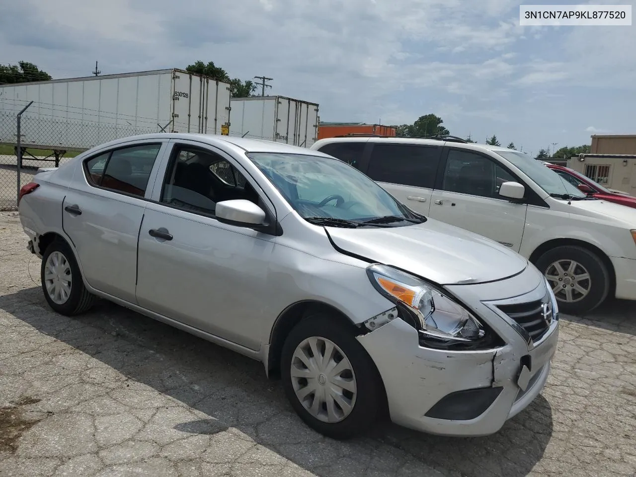 2019 Nissan Versa S VIN: 3N1CN7AP9KL877520 Lot: 57583844