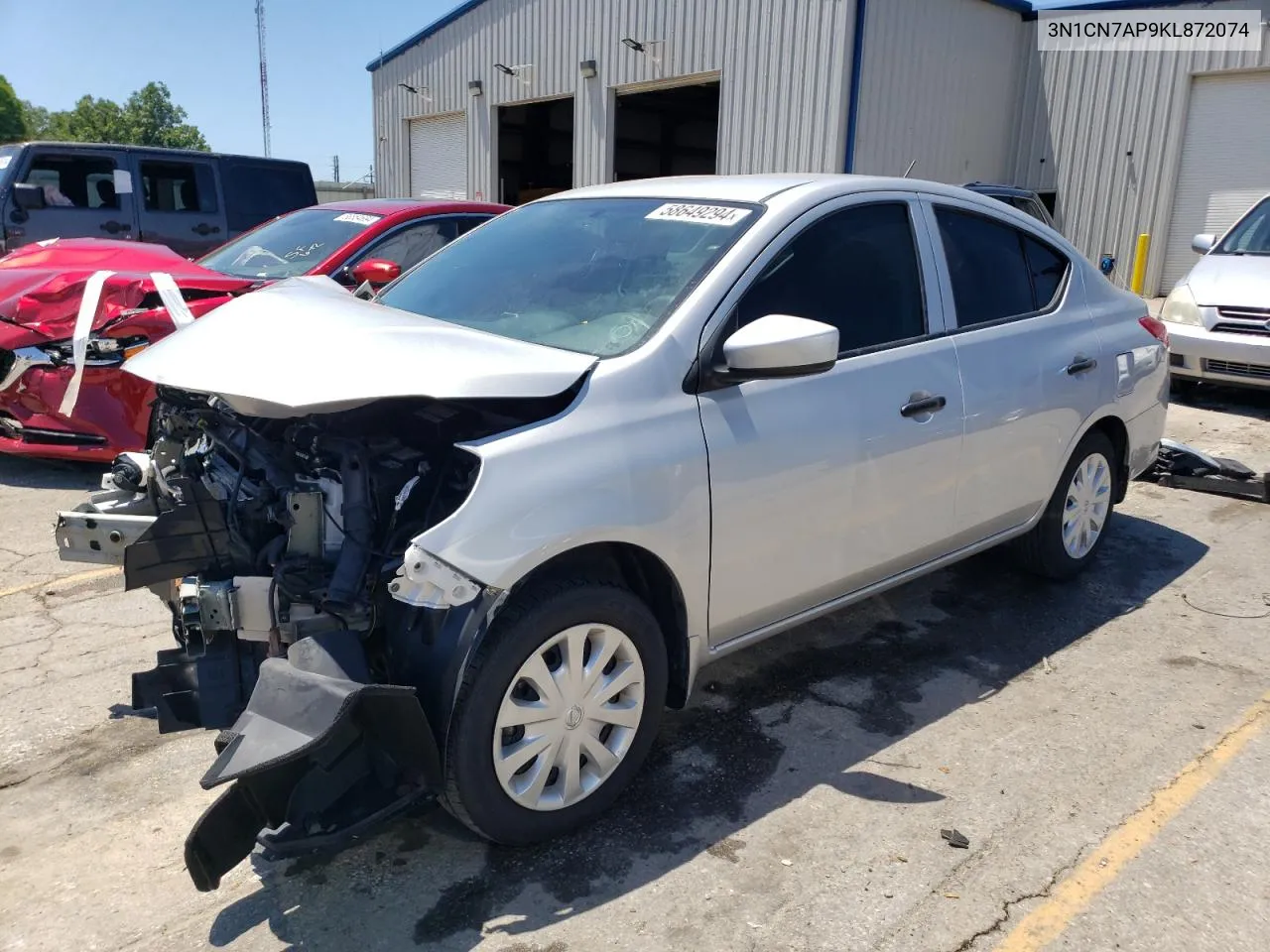 2019 Nissan Versa S VIN: 3N1CN7AP9KL872074 Lot: 58649294