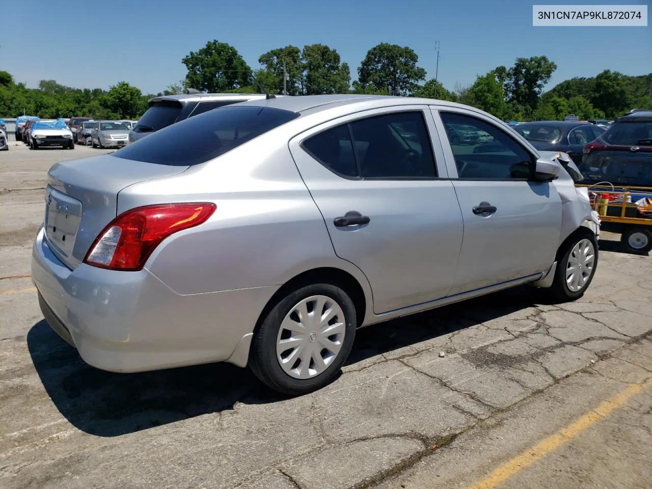 2019 Nissan Versa S VIN: 3N1CN7AP9KL872074 Lot: 58649294