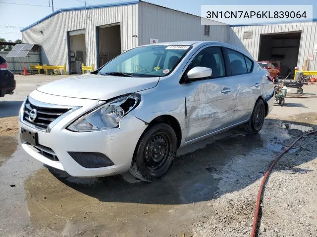 3N1CN7AP6KL839064 2019 Nissan Versa S