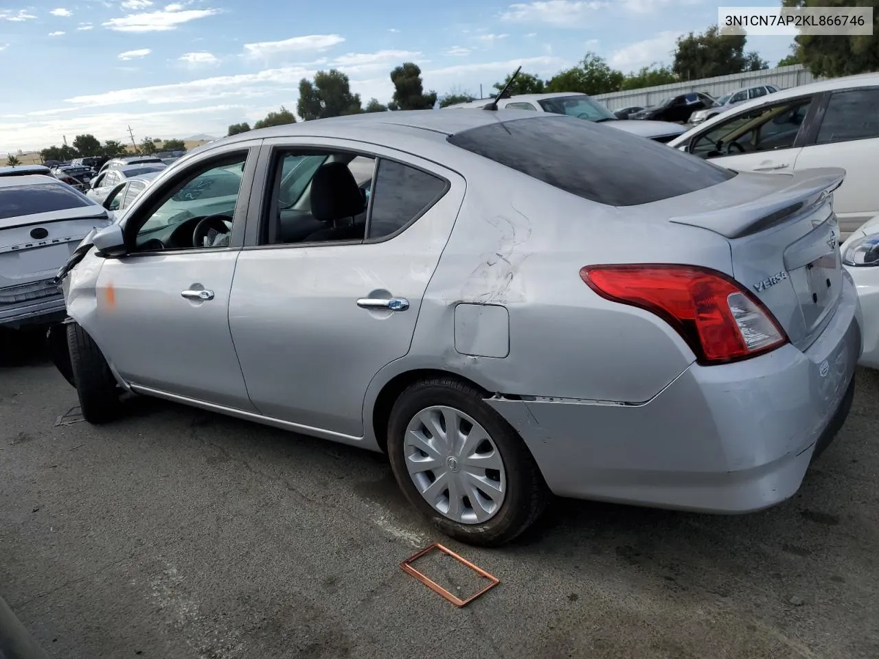 2019 Nissan Versa S VIN: 3N1CN7AP2KL866746 Lot: 59805514