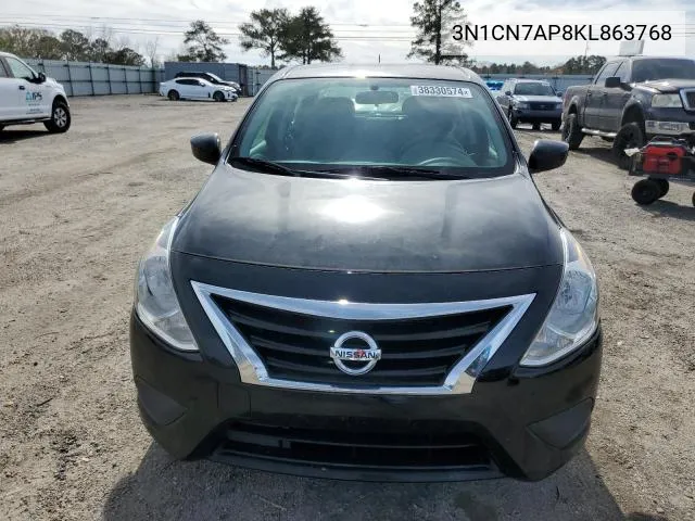 2019 Nissan Versa S VIN: 3N1CN7AP8KL863768 Lot: 60728124