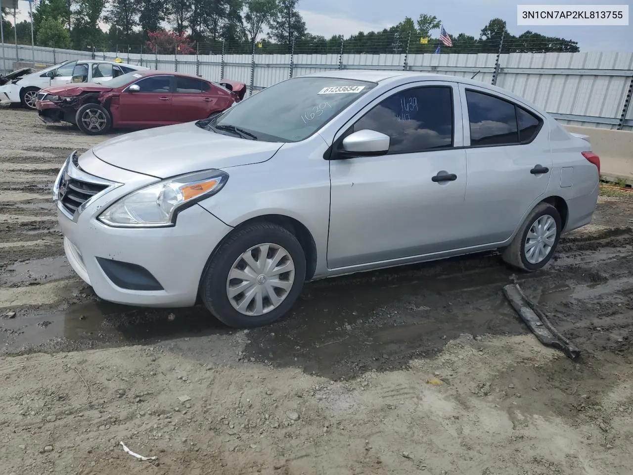 3N1CN7AP2KL813755 2019 Nissan Versa S