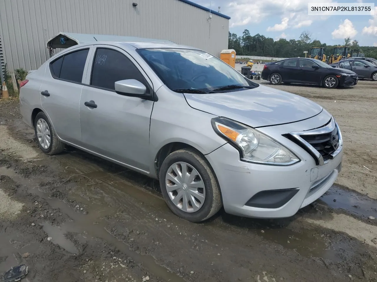 2019 Nissan Versa S VIN: 3N1CN7AP2KL813755 Lot: 61233654