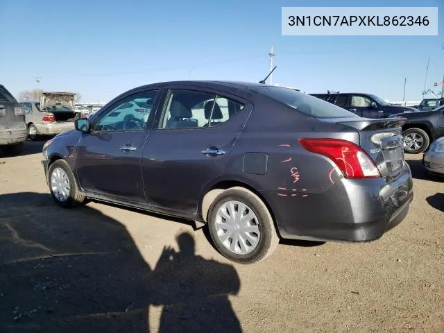 3N1CN7APXKL862346 2019 Nissan Versa S