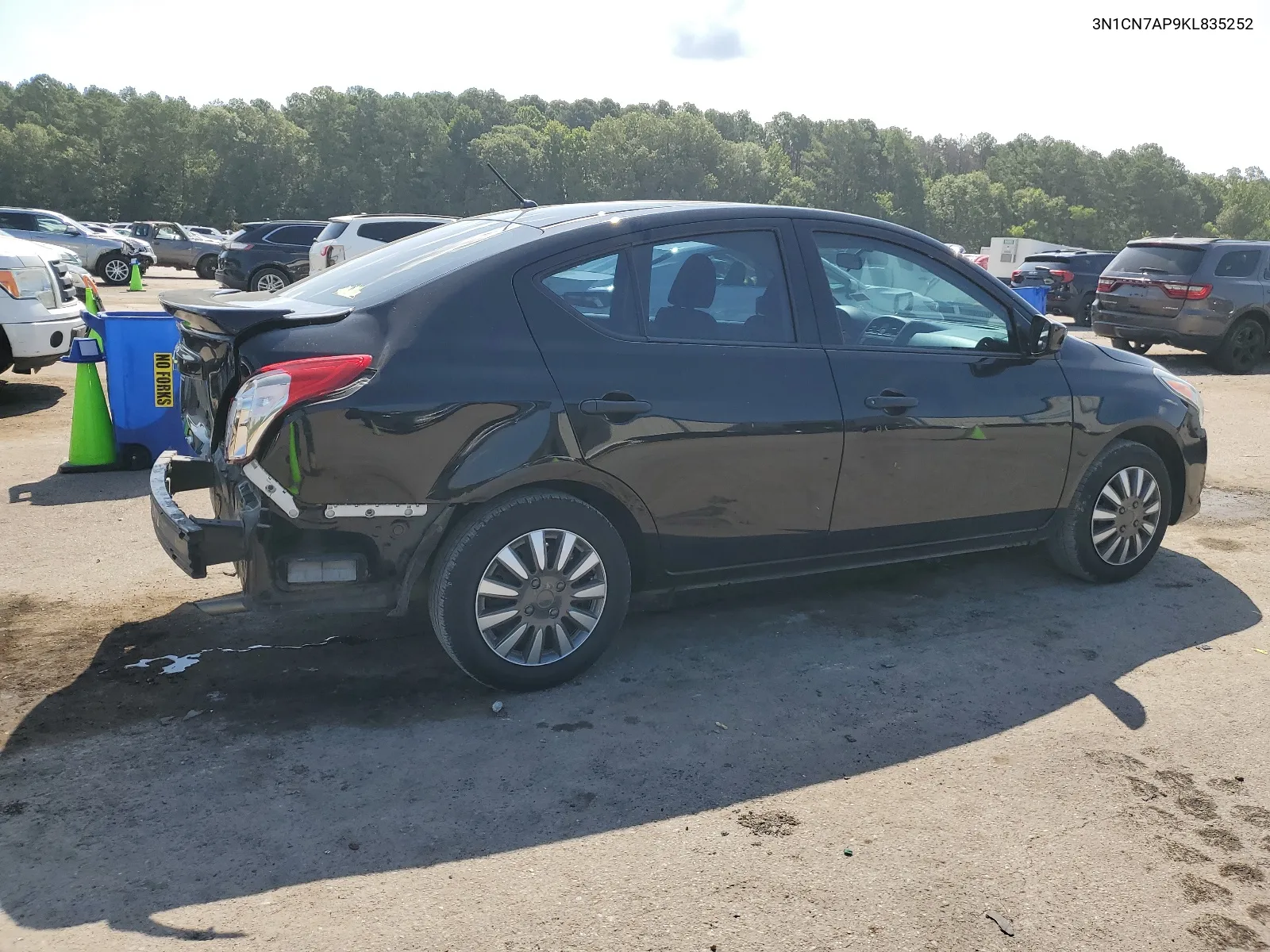 2019 Nissan Versa S VIN: 3N1CN7AP9KL835252 Lot: 62264754