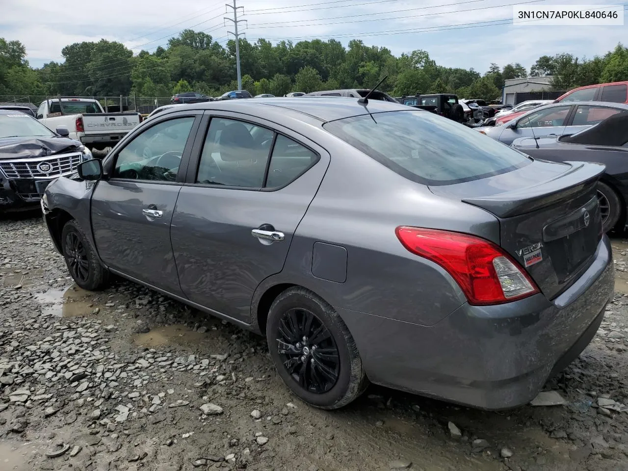 3N1CN7AP0KL840646 2019 Nissan Versa S