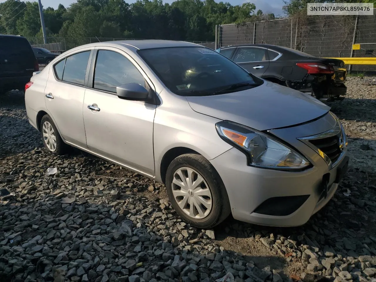 2019 Nissan Versa S VIN: 3N1CN7AP8KL859476 Lot: 62558494