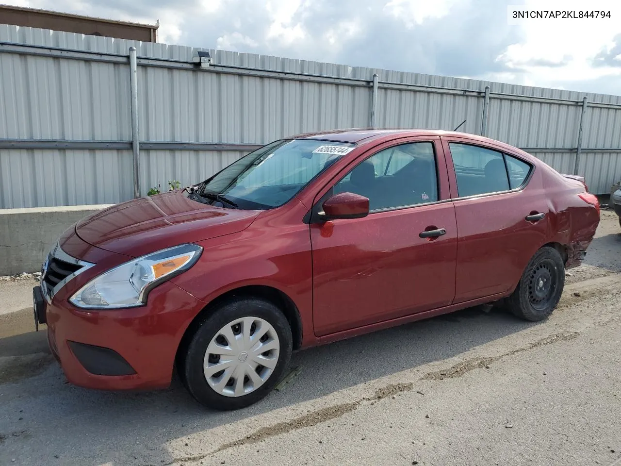 3N1CN7AP2KL844794 2019 Nissan Versa S