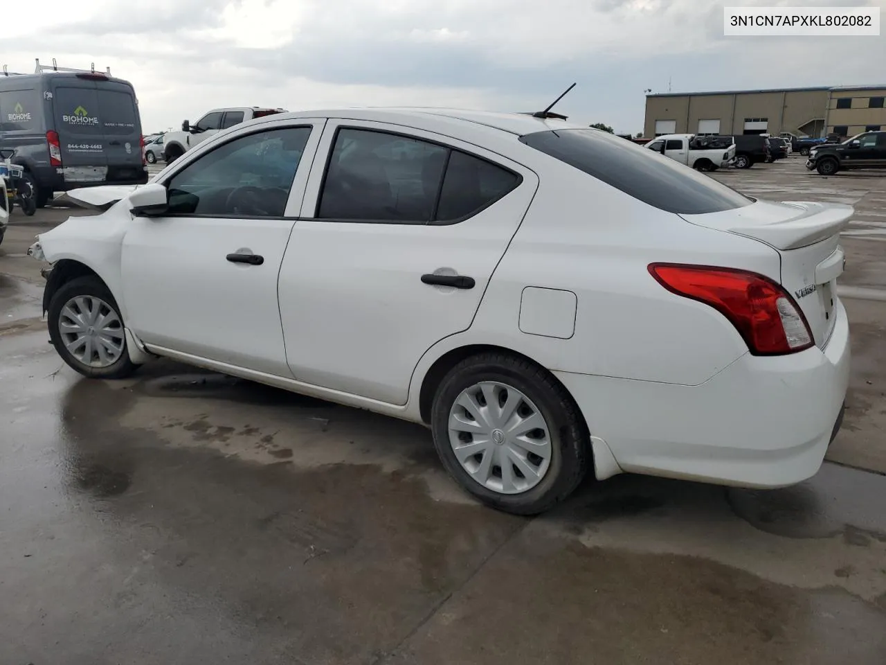 2019 Nissan Versa S VIN: 3N1CN7APXKL802082 Lot: 63182414