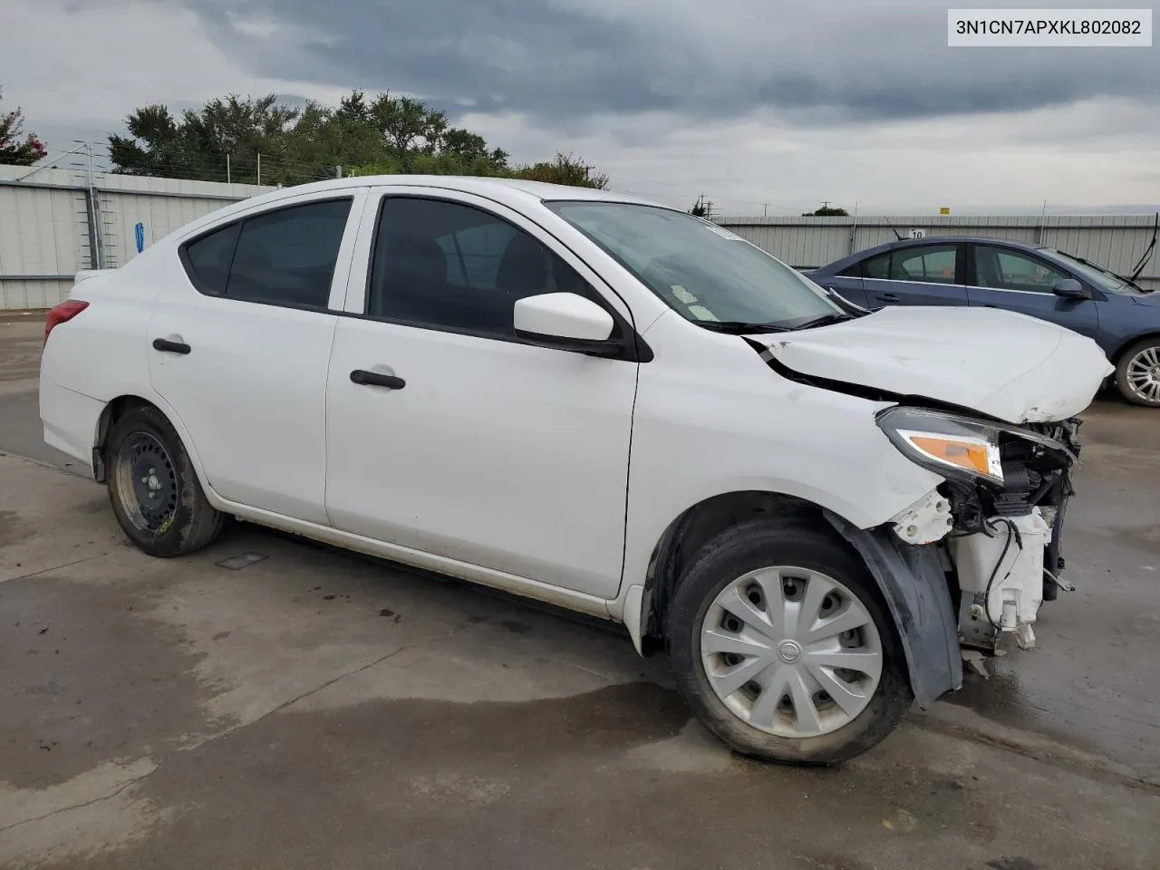 2019 Nissan Versa S VIN: 3N1CN7APXKL802082 Lot: 63182414