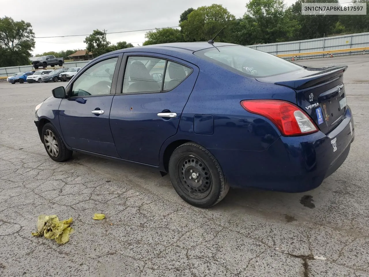 2019 Nissan Versa S VIN: 3N1CN7AP8KL817597 Lot: 64674834